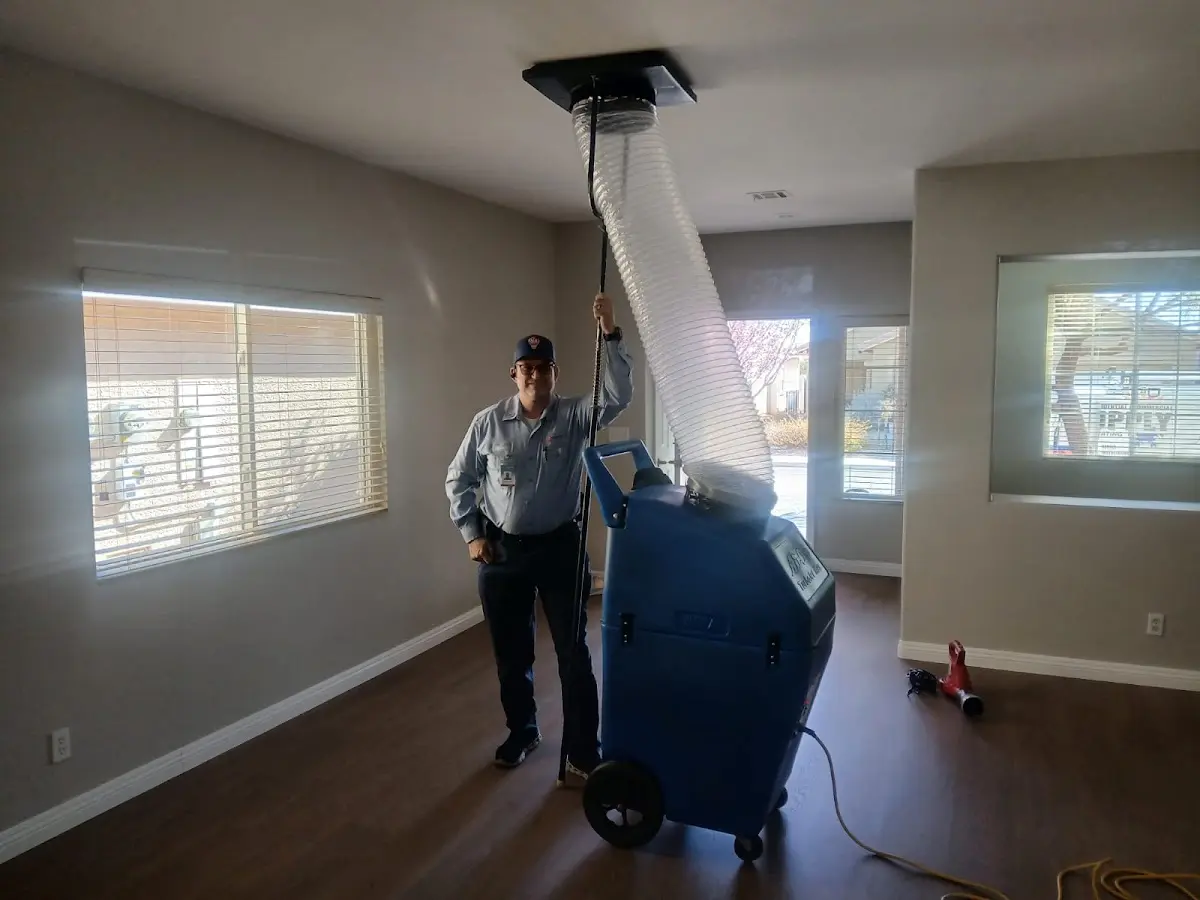 Professional Dryer Vent Cleaning work inside a Conway home